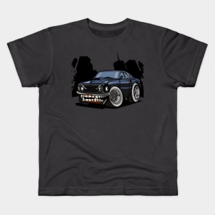 Monster muscle car Kids T-Shirt